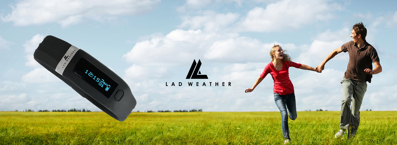 running and jog with LADWEATHER watch